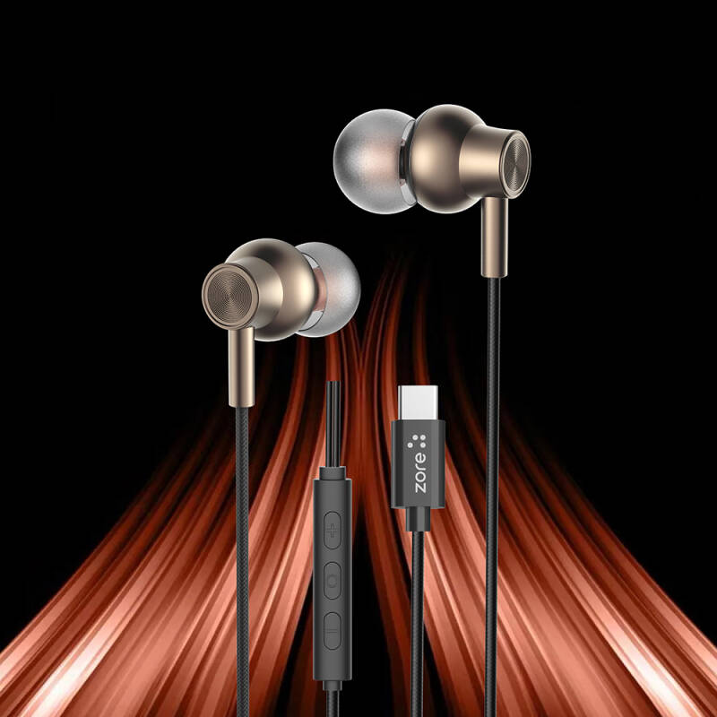 Zore ER-09 SQ Surround 3D Hi-Res Magnetic Type-C Wired In-Ear Headphones - 7