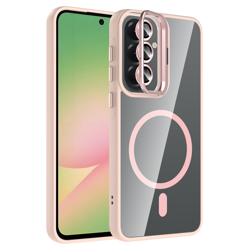Zore Etro Case for Galaxy A37 with Stand and Free Camera Lens - 5