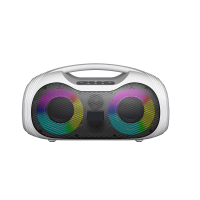 Zore GD-2403 Mikrofonlu RGB TWS Çift 4 inç Stereo Bass Kablosuz Karaoke Hoparlör - 3