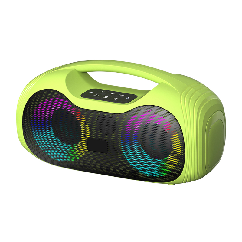 Zore GD-2403 RGB TWS Dual 4-inch Stereo Bass Wireless Karaoke Speaker with Microphone - 2