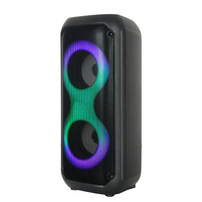 Zore GD-2413 RGB TWS Dual 4 inch Stereo Bass Wireless Speaker with FM Radio - 3