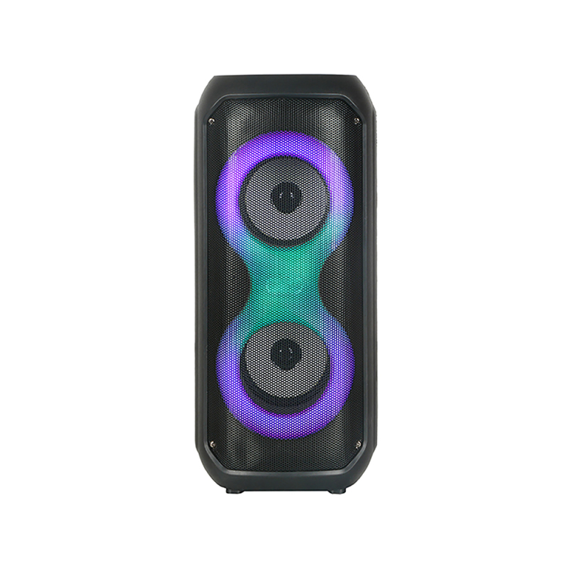 Zore GD-2413 RGB TWS Dual 4 inch Stereo Bass Wireless Speaker with FM Radio - 5