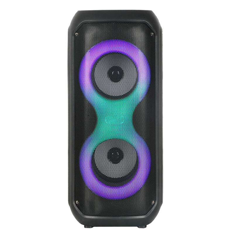 Zore GD-2413 RGB TWS Dual 4 inch Stereo Bass Wireless Speaker with FM Radio - 2