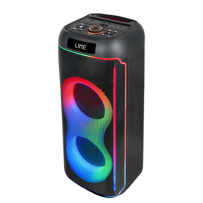 Zore GD-2606 Dijital LED Göstergeli FM Radyolu Mikrofonlu RGB TWS Çift 6.5 inç Stereo Bass Kablosuz Karaoke Hoparlör - 8