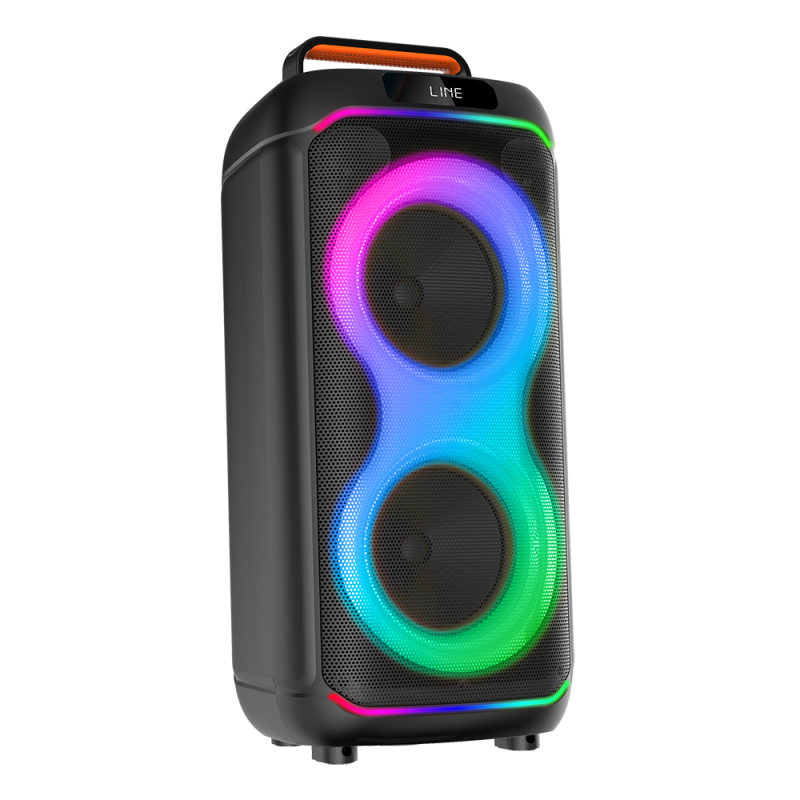 Zore GD-2608 Dijital LED Göstergeli FM Radyolu Mikrofonlu RGB TWS Çift 6.5 inç Stereo Bass Kablosuz Karaoke Hoparlör - 5