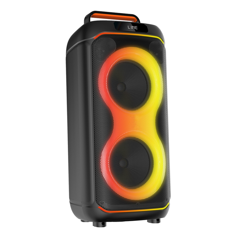 Zore GD-2608 Dijital LED Göstergeli FM Radyolu Mikrofonlu RGB TWS Çift 6.5 inç Stereo Bass Kablosuz Karaoke Hoparlör - 1