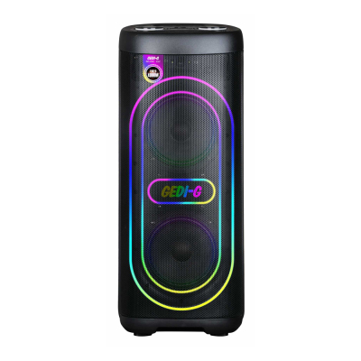 Zore GD-2611 Dijital LED Göstergeli Mikrofonlu RGB TWS Çift 6.5 inç Stereo Bass Kablosuz Karaoke Hoparlör - 1