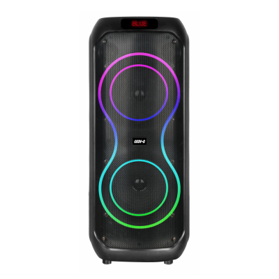 Zore GD-2801 Dijital LED Göstergeli Mikrofonlu RGB TWS Çift 8 inç Stereo Bass Kablosuz Karaoke Hoparlör - 1