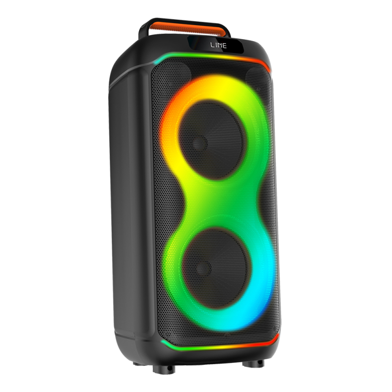 Zore GD-2823 Dijital LED Göstergeli FM Radyolu Mikrofonlu RGB TWS Çift 8 inç Stereo Bass Kablosuz Karaoke Hoparlör - 2