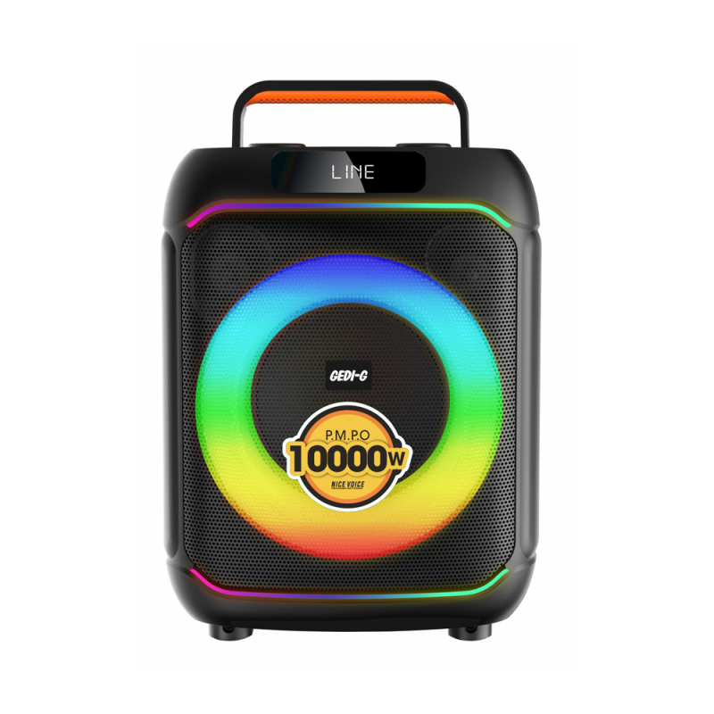 Zore GD-695 Dijital LED Göstergeli Mikrofonlu RGB TWS 6.5 inç Stereo Bass Kablosuz Karaoke Hoparlör - 1