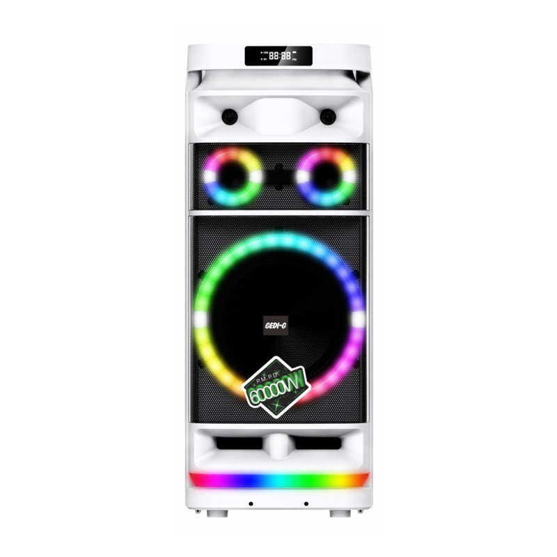 Zore GD-9012 Digital LED Display Microphone RGB TWS 12-inch Stereo Bass Wireless Karaoke Speaker - 1