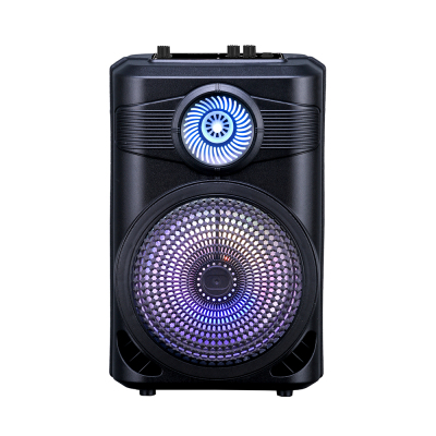 Zore GD-904 Digital LED Indicator, FM Radio, RGB TWS 8 inch Stereo Bass Wireless Karaoke Speaker with Microphone - 1