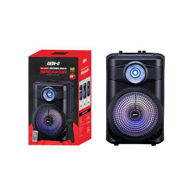 Zore GD-904 Dijital LED Göstergeli FM Radyolu Mikrofonlu RGB TWS 8 inç Stereo Bass Kablosuz Karaoke Hoparlör - 6