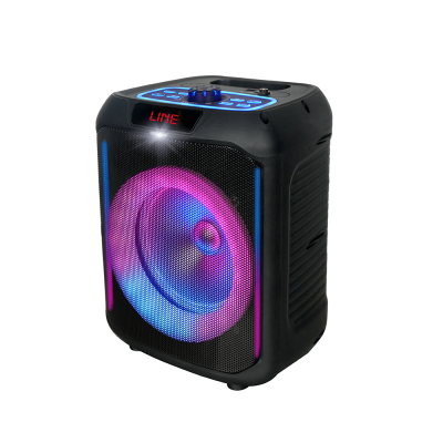 Zore GD-907 Dijital LED Göstergeli FM Radyolu Mikrofonlu RGB TWS 8 inç Stereo Bass Kablosuz Karaoke Hoparlör - 1