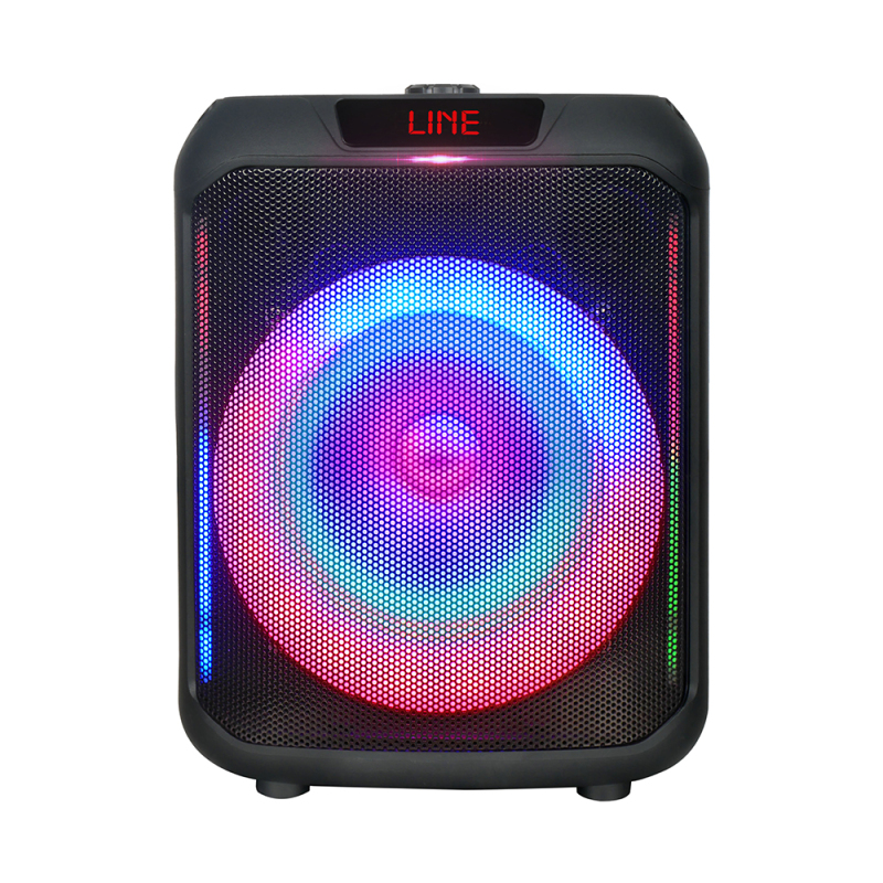 Zore GD-907 Dijital LED Göstergeli FM Radyolu Mikrofonlu RGB TWS 8 inç Stereo Bass Kablosuz Karaoke Hoparlör - 9