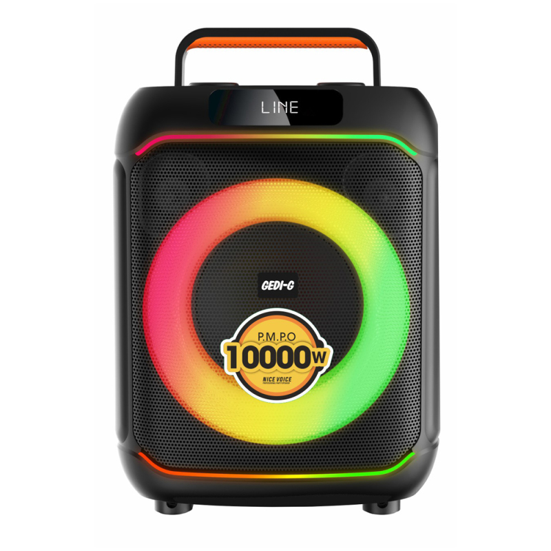 Zore GD-919 Digital LED Display Microphone RGB TWS 8-inch Stereo Bass Wireless Karaoke Speaker - 1