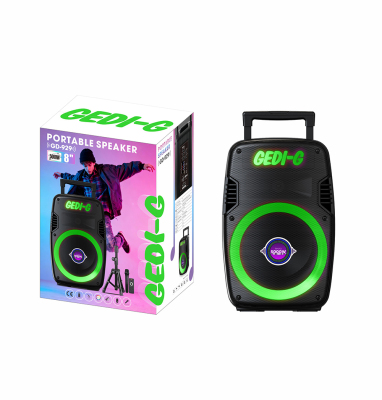 Zore GD-929 Mikrofonlu RGB TWS 8 inç Stereo Bass Kablosuz Karaoke Hoparlör - 2