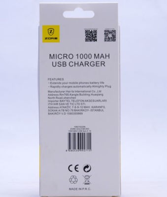 Zore Gold Micro 1000 MAH Usb Charge Kafa Z-10 - 2