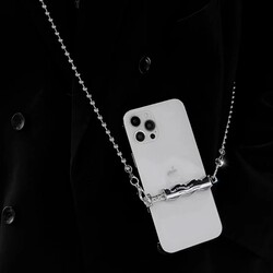 Zore İP03 Mobile Phone Neck Strap Metal Chain - 2