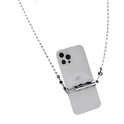 Zore İP03 Mobile Phone Neck Strap Metal Chain - 1