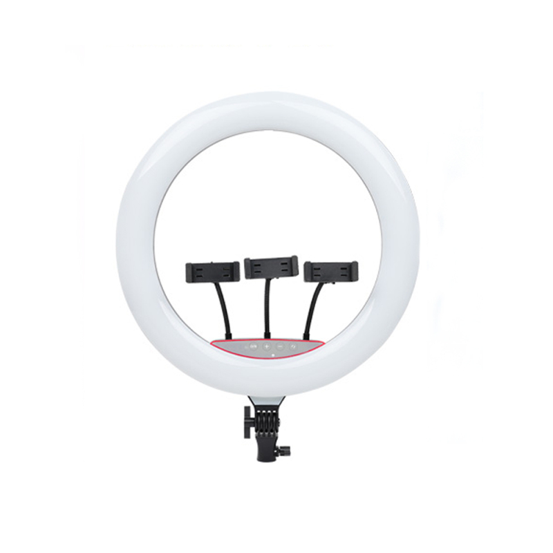 Zore LJJ22 RGB Light 56cm Lighted Phone Holder Ring Light - 1