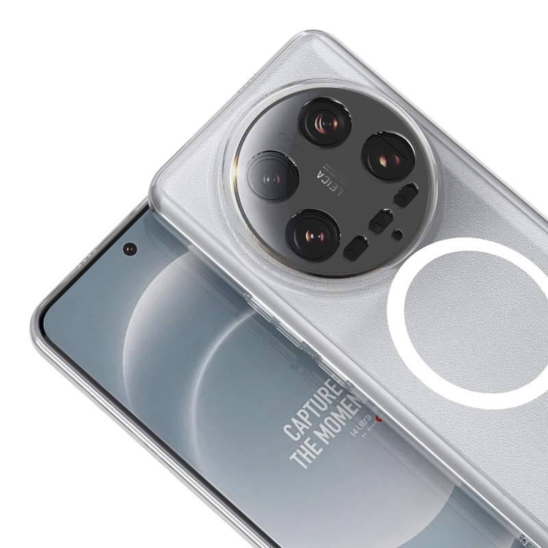 Zore London Transparent Hard PC Case with Camera Protection and M-Safe Charging Feature for Xiaomi Mi 14 Ultra - 4