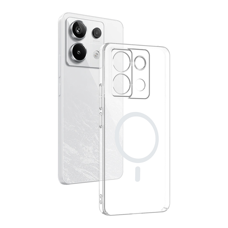 Zore London Transparent Hard PC Case with Camera Protection and M-Safe Charging Feature for Xiaomi Redmi Note 13 Pro 4G - 2
