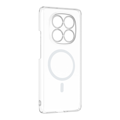 Zore London Transparent Hard PC Case with Camera Protection and M-Safe Charging Feature for Xiaomi Redmi Note 14 Pro 4G - 3