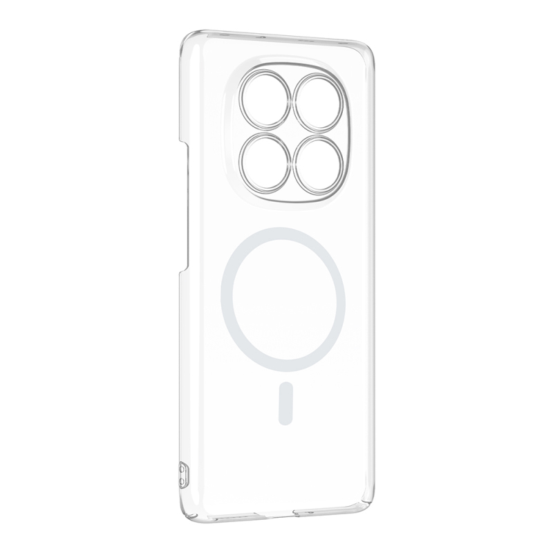 Zore London Transparent Hard PC Case with Camera Protection and M-Safe Charging Feature for Xiaomi Redmi Note 14 Pro 4G - 3