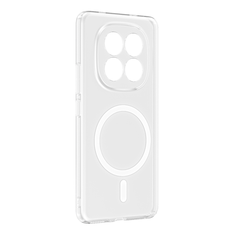 Zore London Transparent Hard PC Case with Camera Protection and M-Safe Charging Feature for Xiaomi Redmi Note 15 Pro 4G - 3