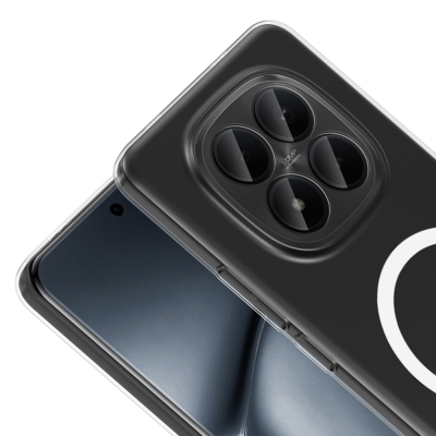 Zore London Transparent Hard PC Case with Camera Protection and M-Safe Charging Feature for Xiaomi Redmi Note 15 Pro 4G - 4