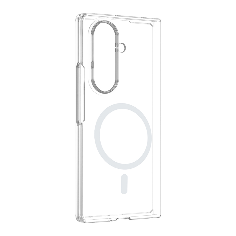 Zore London Transparent Hard PC Case with Camera Protection and M-Safe Charging for Galaxy Z Fold 7 - 3