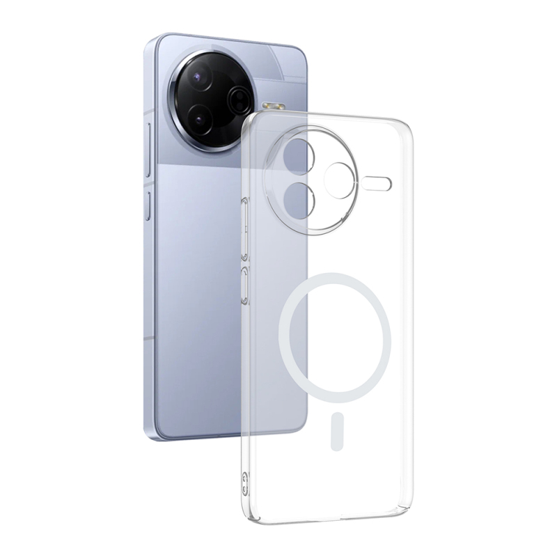 Zore London Transparent Hard PC Case with Camera Protection and M-Safe Charging for Xiaomi Poco F7 Pro - 2