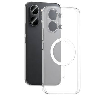 Zore London Transparent Hard PC Case with Camera Protection and M-Safe Charging for Xiaomi Poco X8 Pro Max - 1