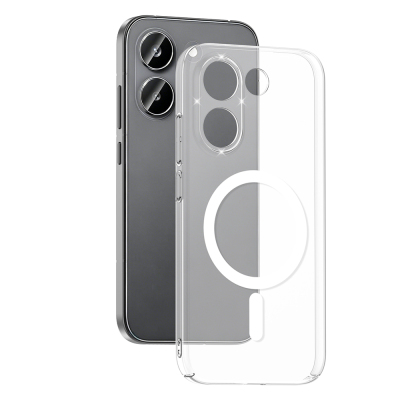 Zore London Transparent Hard PC Case with Camera Protection and M-Safe Charging for Xiaomi Poco X8 Pro - 1