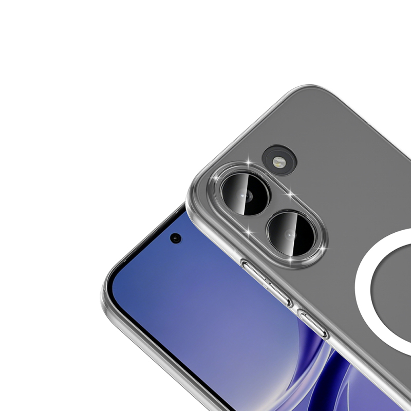 Zore London Transparent Hard PC Case with Camera Protection and M-Safe Charging for Xiaomi Poco X8 Pro - 3