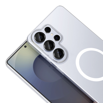 Zore London Transparent Hard PC Case with Galaxy S26 Ultra Camera Protection and M-Safe Charging Feature - 4