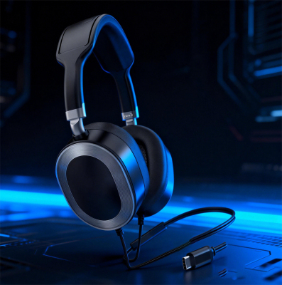 Zore LS-861 Plug and Play Type-C Over-Ear Headphones - 7