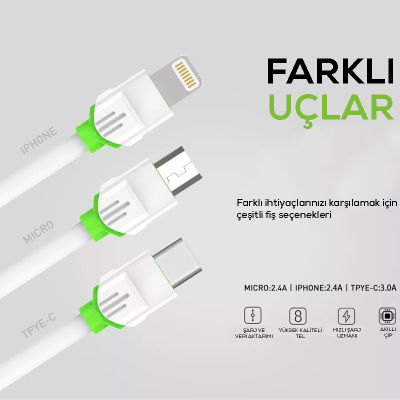 Zore LS32 Type-C Usb Cable - 3