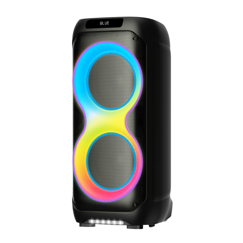 Zore LT-2131 Digital LED Display RGB TWS Dual 8 inch Stereo Bass Wireless Karaoke Speaker with Microphone - 2