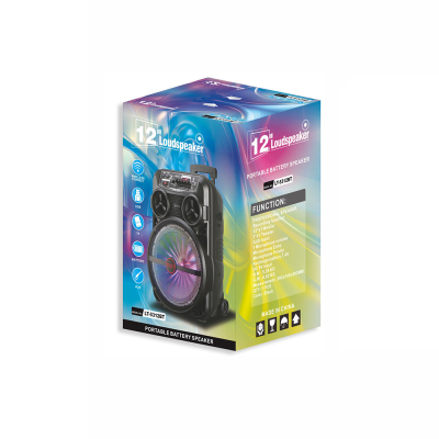 Zore LT-5312BT Mikrofonlu RGB Işıklı 12 inç Stereo Kumandalı Kablosuz Karaoke Hoparlör Speaker v5.0 - 2