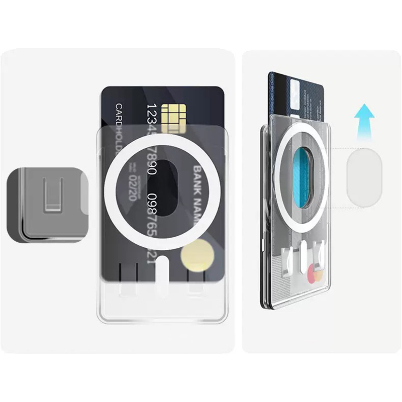 Zore Magnetic Cardsafe Transparent Card Holder - 4