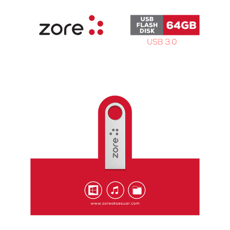Zore Metal USB 3.0 Flash Disk 64GB - 1