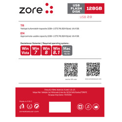 Zore Metal Usb Flash Disk 128GB - 2