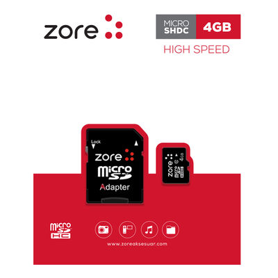 Zore Micro SD Memory Card 4GB - 1