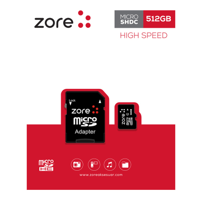 Zore Micro SD Memory Card 512GB - 1