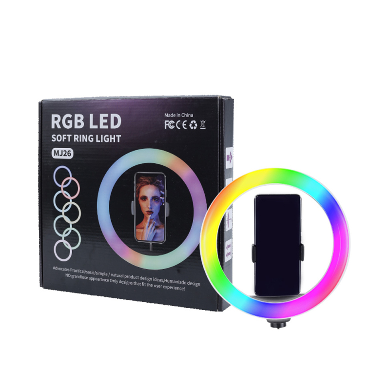 Zore MJ20 RGB Light 8 inç Işıklı Telefon Tutucu Ring Light - 4