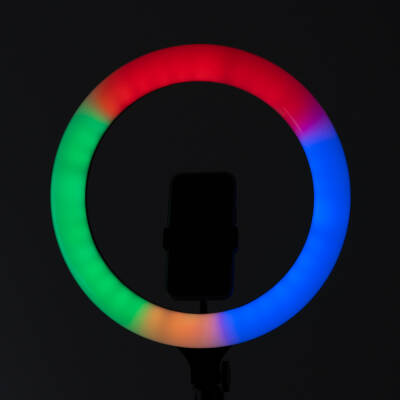 Zore MJ38 RGB 25W Ring Light Canlı Yayın 38cm USB'li ve Telefon Stand - 9