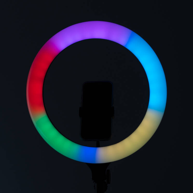 Zore MJ38 RGB 25W Ring Light Canlı Yayın 38cm USB'li ve Telefon Stand - 11