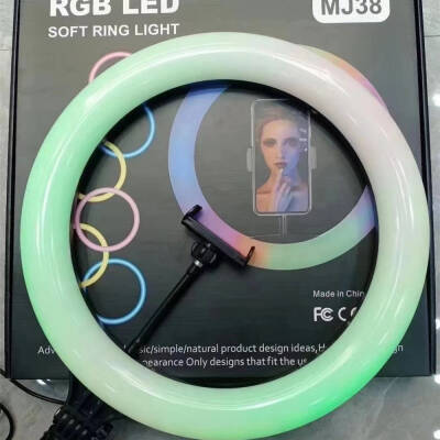 Zore MJ38 RGB 25W Ring Light Canlı Yayın 38cm USB'li ve Telefon Stand - 16